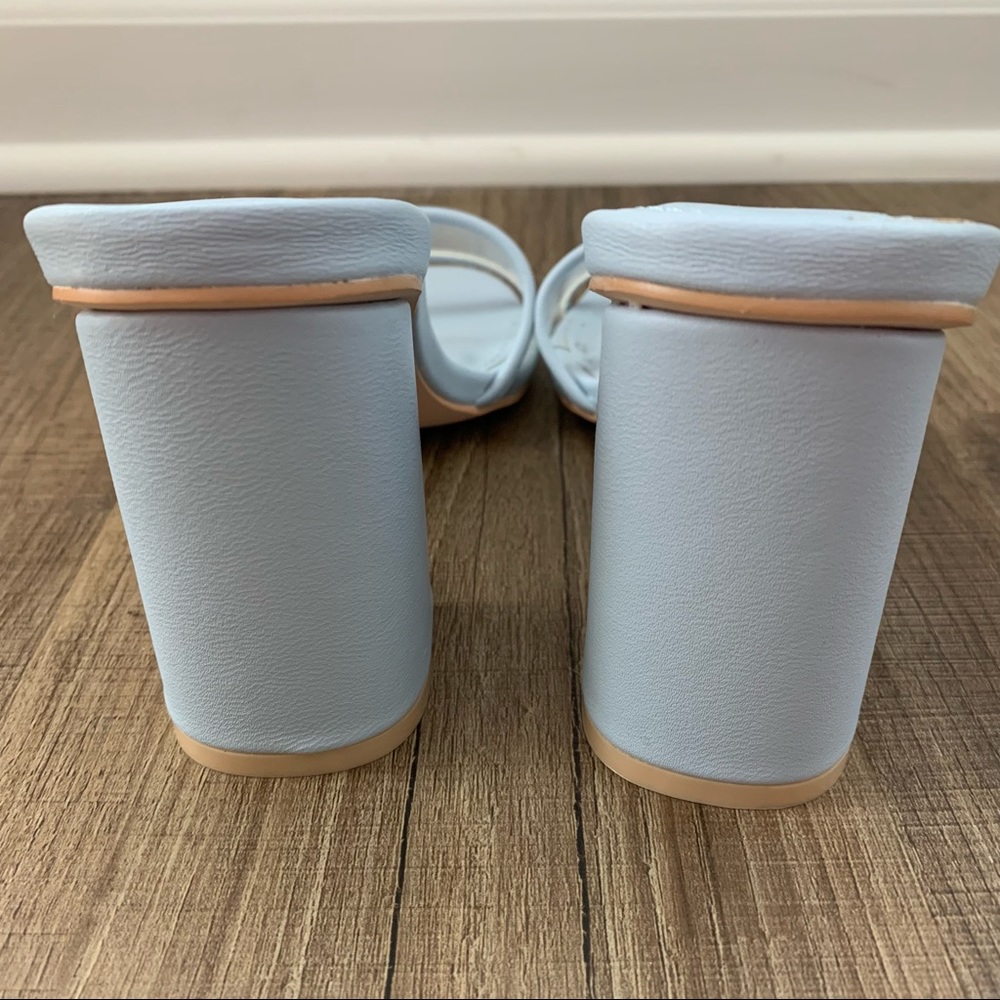 Forever 21 Light Baby Blue Clear Heels - Picture 2 of 8